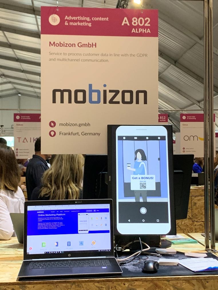 WebSummit2019 - Our stand set up on exhibition day