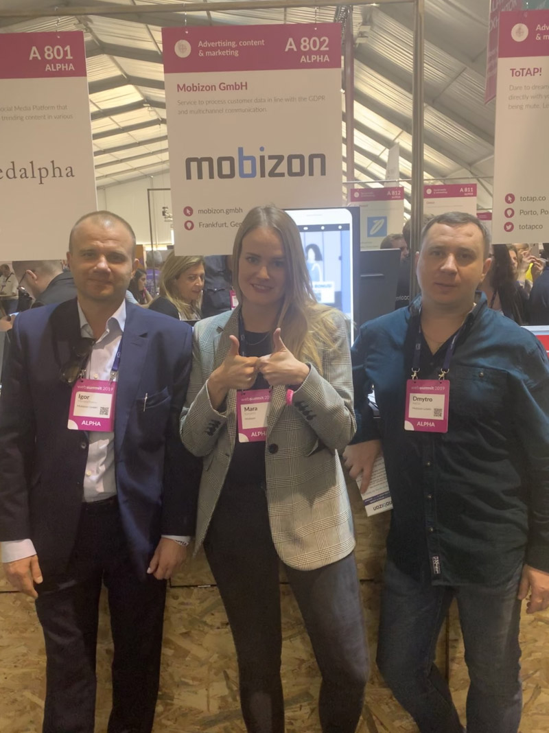 WebSummit2019 - Our web summit team